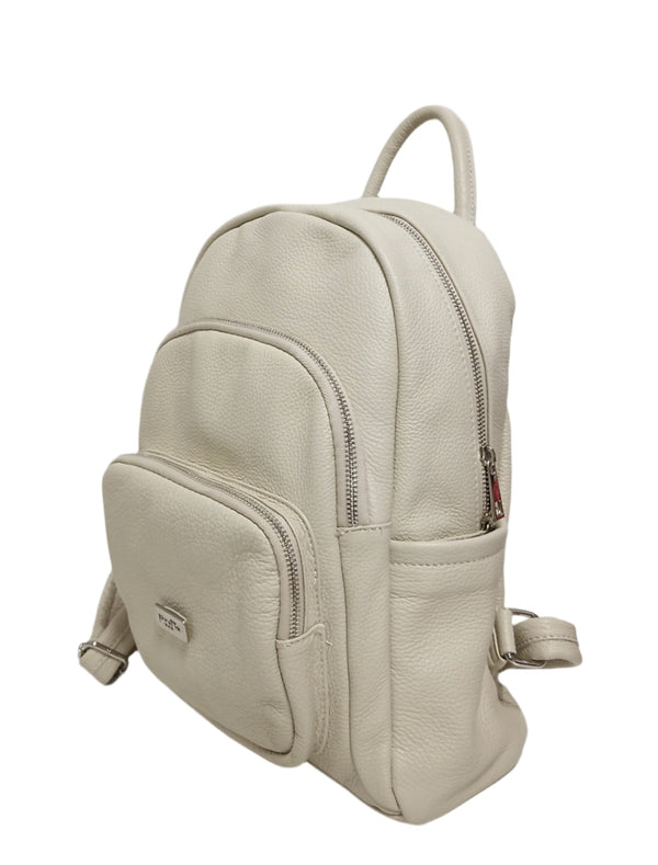 Rucsac Piele, Model Pretta- 968 Crem