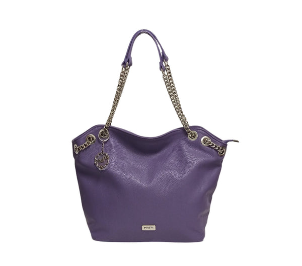 Geanta Piele, Tip Shopper Bag, Model Pretta- 8153 Viola