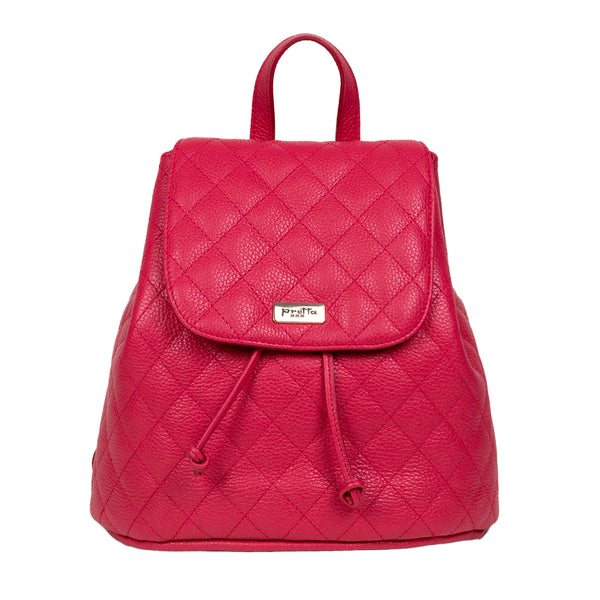 Rucsac Piele, Model Pretta- 5029 Rosu Azaleea