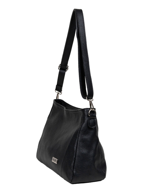 Geanta Piele, Tip Postas, Model Pretta- 547 Negru