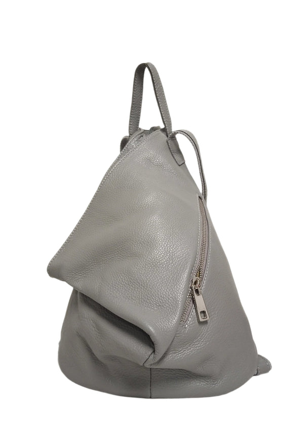 Rucsac Piele, Model Pretta- 134 Gri