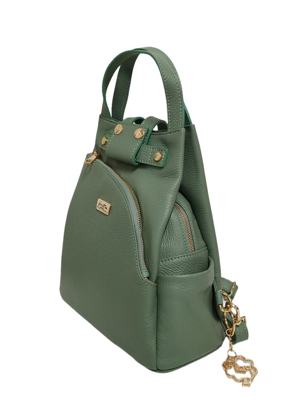 Rucsac Piele, Model Pretta- 177 Verde Menta
