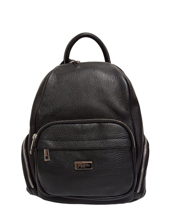 Rucsac Piele, Model Pretta- 858 Negru