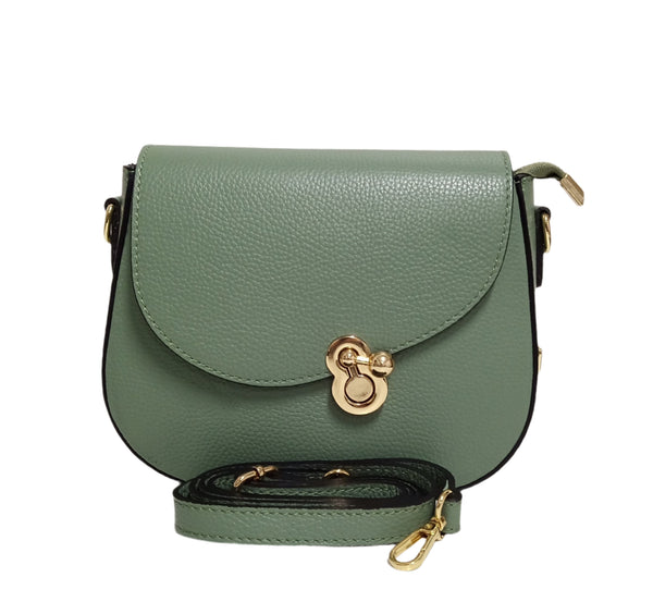 Geanta Piele, Tip Postas, Model Pretta-181 Verde Menta