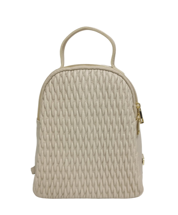 Rucsac Piele, Model Pretta- 156 Crem