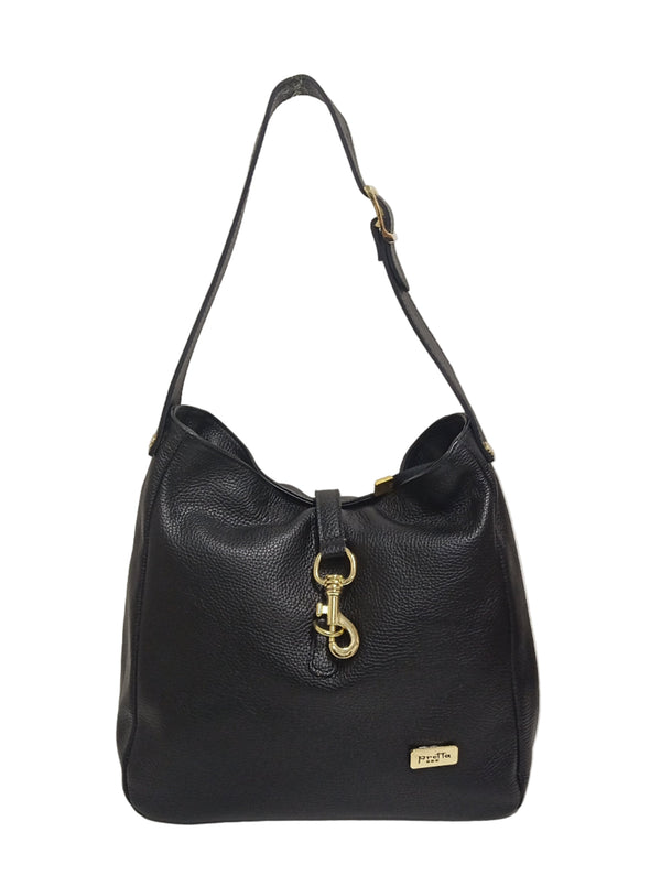 Geanta Piele, Model Pretta- 099/1 Negru