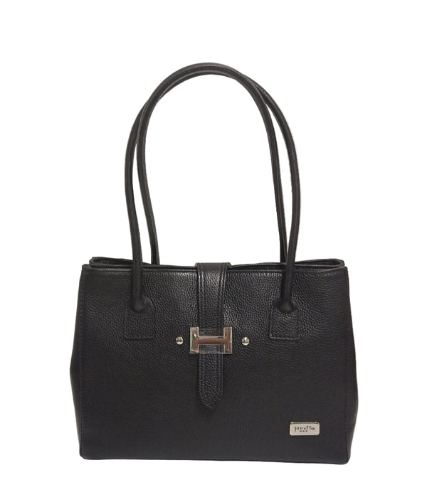 Geanta piele, Model Pretta 8001/1 Negru