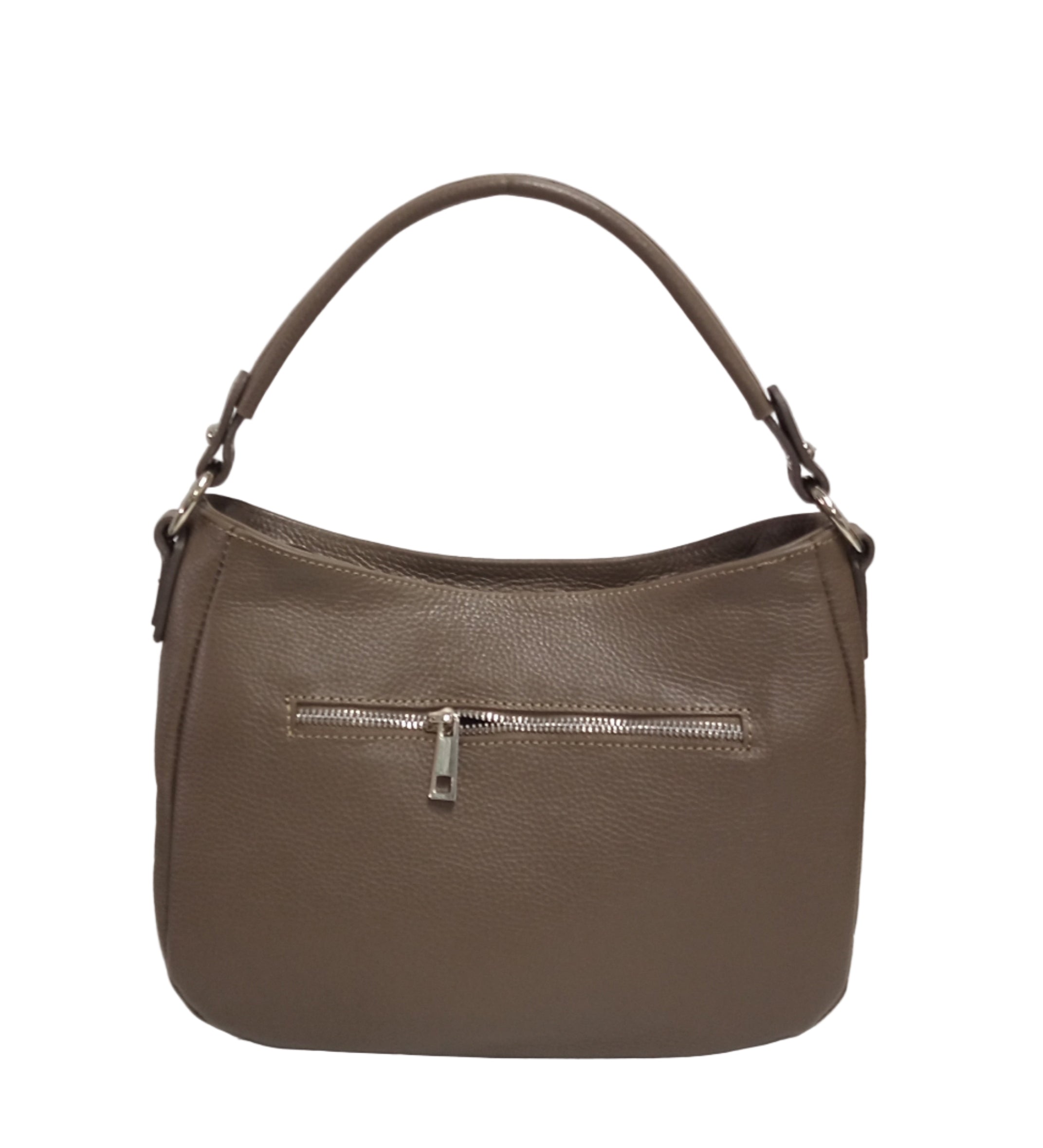 Geanta Piele, Model Pretta- 874 Taupe