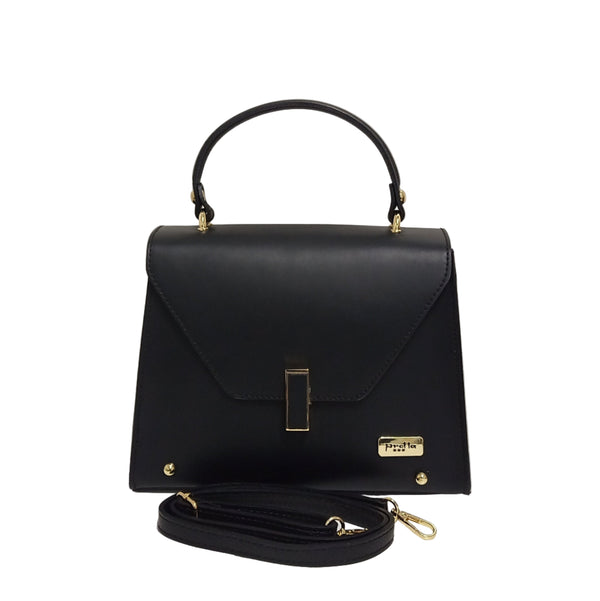 Geanta Piele, Model Pretta- 8180 Negru