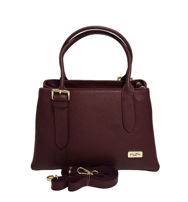 Geanta Piele, Model Pretta-779 Bordo
