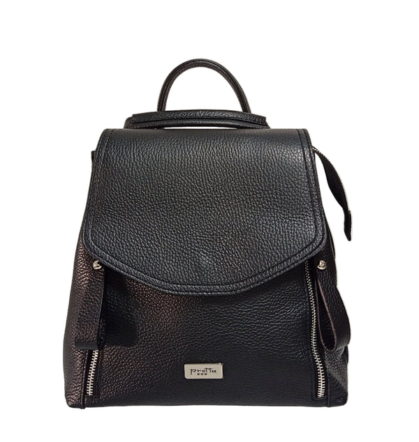 Rucsac Piele, Model Pretta- 8410 Negru