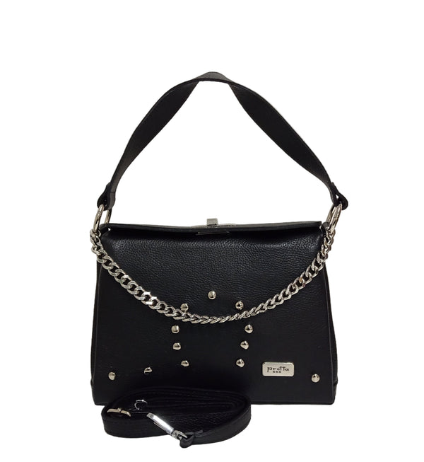 Geanta piele, Model Pretta- 980 Negru