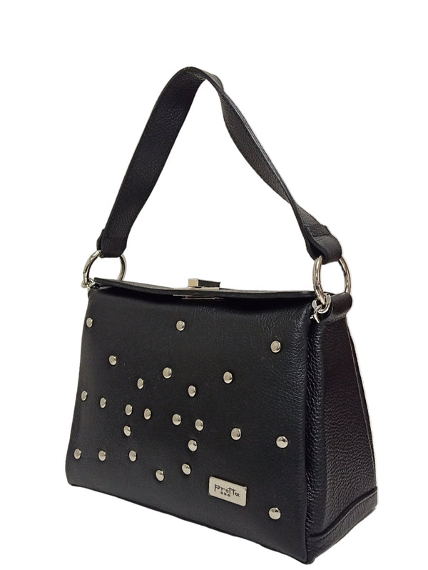 Geanta piele, Model Pretta- 980 Negru