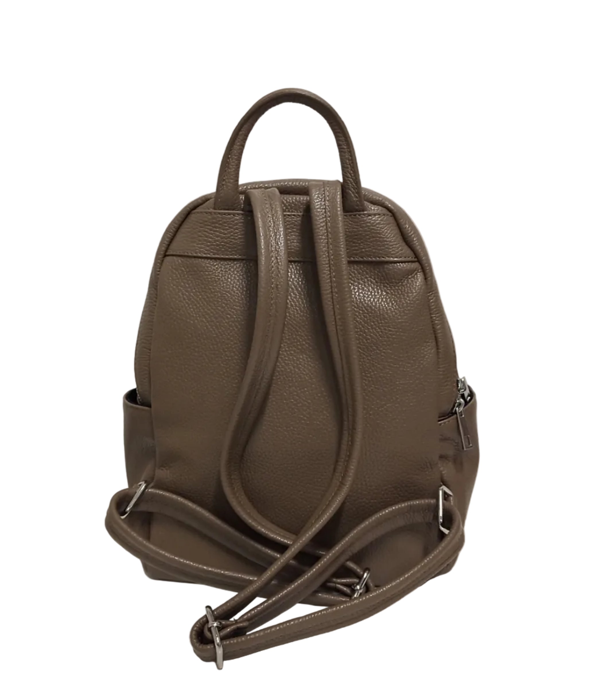 Rucsac din Piele, Model Pretta -868 Taupe