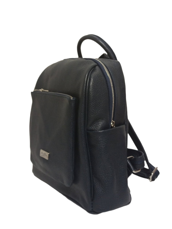 Rucsac Piele, Model Pretta- 837 Bleumarin