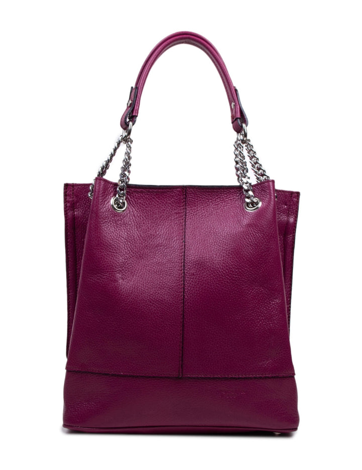 Geanta Piele, Model Pretta 358- Magenta