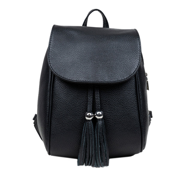 Rucsac Piele, Model Pretta 9108 Negru