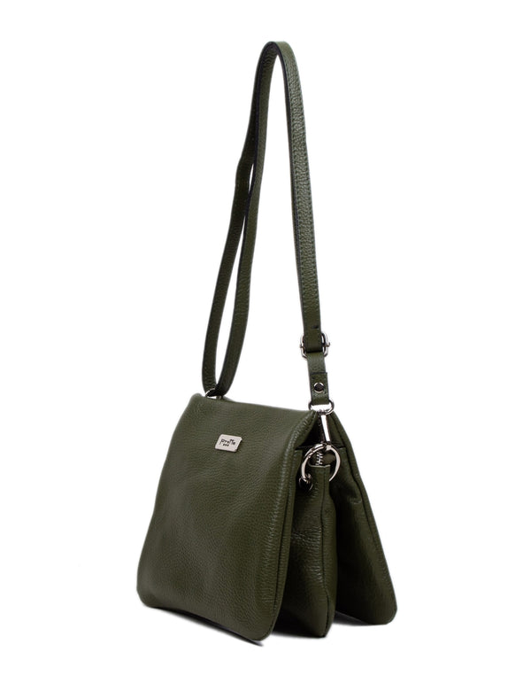 Geanta Piele tip Postas, Model- 136 Verde Olive