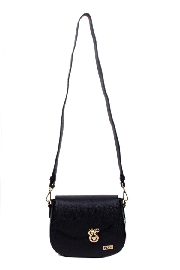 Geanta Piele, Tip Postas, Model Pretta-181 Negru