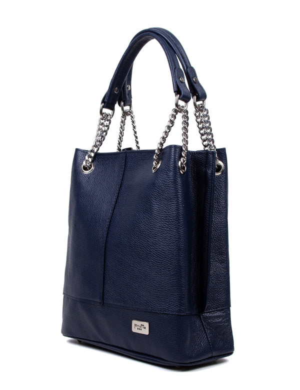 Geanta Piele, Model Pretta 358- Bleumarin