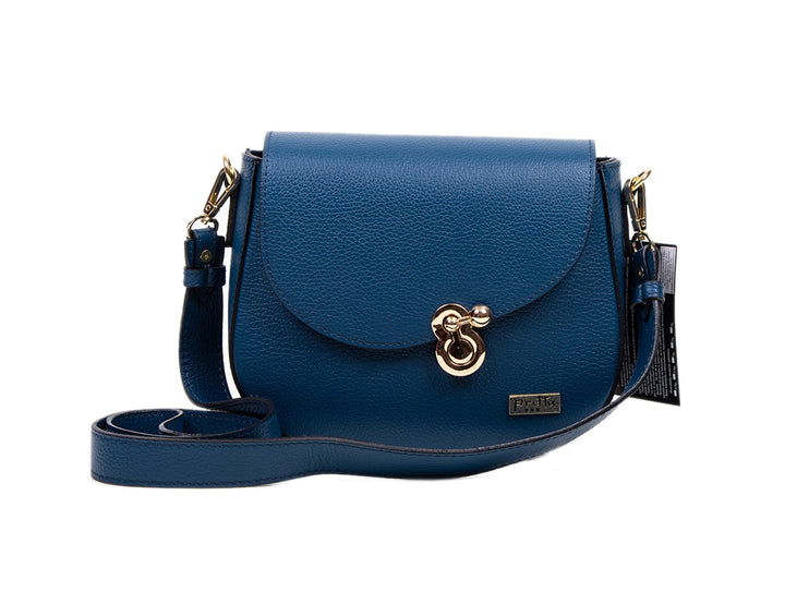 Geanta Piele, Tip Postas, Model Pretta-181 Ottanio Blu