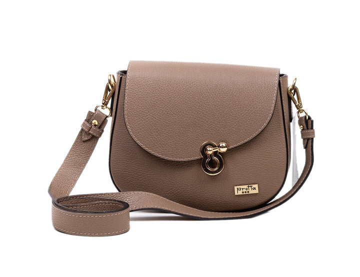 Geanta Piele, Tip Postas, Model Pretta-181 Taupe