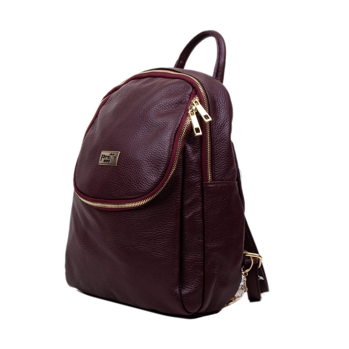 Rucsac Piele, Model Pretta- 8024 Bordo