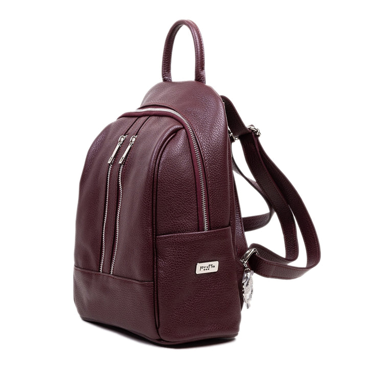 Rucsac Piele, Model Pretta- 8105 Bordo